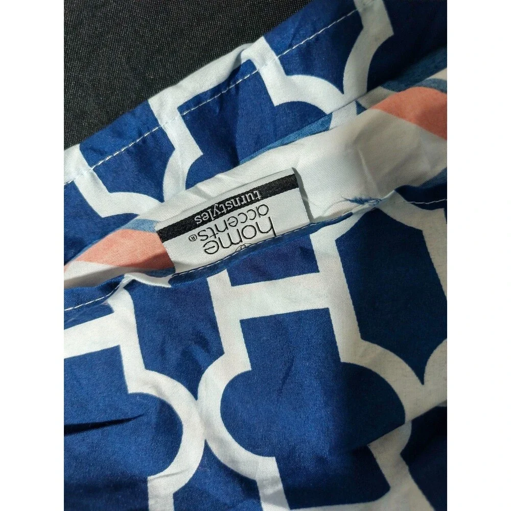 Home Accents Turnstyles Reversible Geometric Pillow Shams Set of 2
